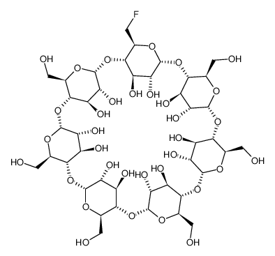 (6-deoxy-6-fluoro)hexakiscyclomaltoheptaose结构式