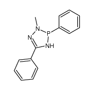 2-methyl-3,5-diphenyl-3,4-dihydro-2H-1,2,4,3-triazaphosphole结构式
