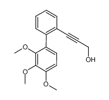 3-(2',3',4'-trimethoxybiphenyl-2-yl)-2-propyn-1-ol Structure