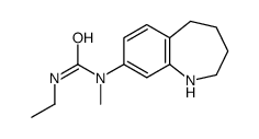 3-Ethyl-1-methyl-1-(2,3,4,5-tetrahydro-1H-1-benzazepin-8-yl)ure结构式
