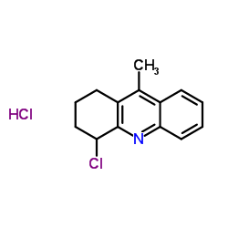 4-Chloro-9-methyl-1,2,3,4-tetrahydroacridine hydrochloride (1:1) Structure