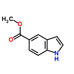吲哚-5-甲酸甲酯结构式