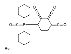 [4-[dicyclohexyl(oxomethylidene)-λ5-phosphanyl]-2,3-bis(oxomethylidene)cyclohexylidene]methanone,rhenium结构式