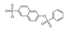 (6-chlorosulfonylnaphthalen-2-yl) benzenesulfonate结构式