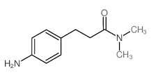 3-(4-氨基苯基)-N,N-二甲基丙酰胺结构式