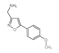 {[5-(4-甲氧基苯基)异噁唑-3-基]甲基}胺结构式