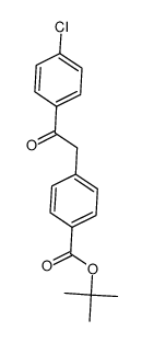 tert-butyl 4-(2-(4-chlorophenyl)-2-oxoethyl)benzoate结构式