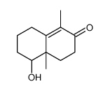 5-hydroxy-1,4a-dimethyl-3,4,5,6,7,8-hexahydronaphthalen-2-one Structure