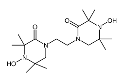 4-hydroxy-1-[2-(4-hydroxy-3,3,5,5-tetramethyl-2-oxopiperazin-1-yl)ethyl]-3,3,5,5-tetramethylpiperazin-2-one Structure
