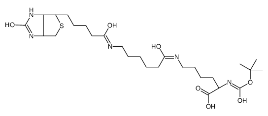 N2-t-Boc-N6-(生物素-6-N-己酰胺基)赖氨酸结构式