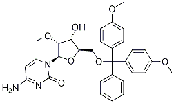 5'-O-[二(4-甲氧基苯基)苯基甲基]-2'-O-甲基胞苷结构式