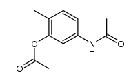 5-acetylamino-2-methylphenyl acetate结构式