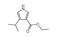 ethyl 4-isopropyl-1H-pyrrole-3-carboxylate结构式