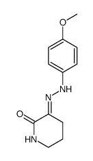 2,3-dioxopiperidine 3-(p-methoxyphenyl)hydrazone Structure