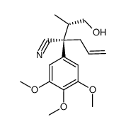 (2S,3S)-(+)-2-methyl-3-cyano-3-(3,4,5-trimethoxyphenyl)hex-5-enol Structure