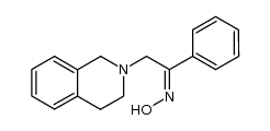 (Z)-α-(1,2,3,4-Tetrahydro-2-isochinolyl)-acetophenonoxim Structure