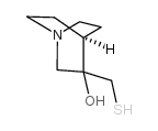 3-(疏基甲基)-1-阿杂环[2.2.2]辛烷-3-醇结构式