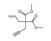 2-烯丙基-2-(2-丙炔-1-基)丙二酸二甲酯结构式