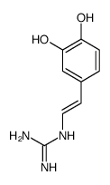 1-[2-(3,4-Dihydroxyphenyl)ethenyl]guanidine结构式