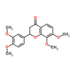 2-(3,4-Dimethoxyphenyl)-7,8-dimethoxy-2,3-dihydro-4H-chromen-4-one Structure