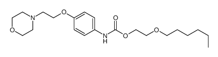 2-hexoxyethyl N-[4-(2-morpholin-4-ylethoxy)phenyl]carbamate结构式