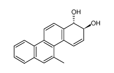 trans-1,2-dihydroxy-1,2-dihydro-5-methylchrysene结构式