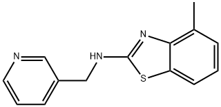 4-Methyl-N-(pyridin-3-ylmethyl)-1,3-benzothiazol-2-amine Structure