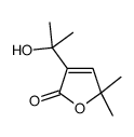 3-(2-hydroxypropan-2-yl)-5,5-dimethylfuran-2-one结构式