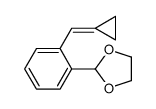 2-[2-(cyclopropylidenemethyl)phenyl]-1,3-dioxolane Structure