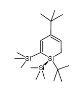 1,4-Di-tert-butyl-1,2-bis(trimethylsilyl)-1-sila-2,4-cyclohexadien Structure
