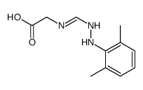 2-[[2-(2,6-dimethylphenyl)hydrazinyl]methylideneamino]acetic acid结构式