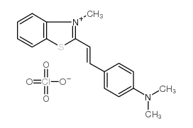 2-(4-二甲基氨基苯乙烯基)-3-甲基苯并噻唑高氯酸盐结构式