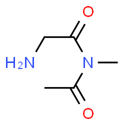Acetamide, N-acetyl-2-amino-N-methyl- (9CI) Structure
