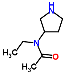 N-Ethyl-N-(3-pyrrolidinyl)acetamide Structure