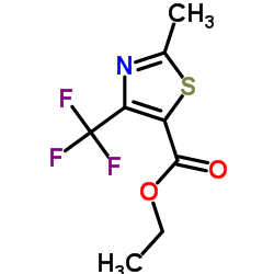 2-甲基-4-三氟甲基-5-噻唑甲酸乙酯结构式