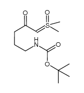 tert-butyl (5-(dimethyl(oxo)-l6-sulfanylidene)-4-oxopentyl)carbamate Structure