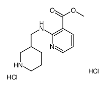 2-[(Piperidin-3-ylmethyl)-amino]-nicotinic acid Methyl ester dihydrochloride Structure