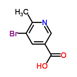 5-Bromo-6-methylnicotinic acid Structure