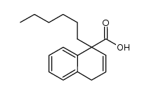 1-hexyl-1,4-dihydro-1-naphthoic acid结构式