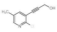 3-(2-氯-5-甲基吡啶-3-基)丙-2-炔-1-醇结构式