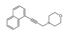 4-(3-naphthalen-1-ylprop-2-ynyl)morpholine结构式