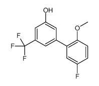 3-(5-fluoro-2-methoxyphenyl)-5-(trifluoromethyl)phenol结构式