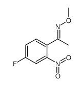 (E)-1-(4-fluoro-2-nitrophenyl)ethanone O-methyl oxime结构式