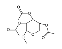 METHYL-2,3,4-TRI-O-ACETYL-BETA-D-XYLOPYRANOSIDE结构式