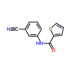 N-(3-Cyanophenyl)-2-thiophenecarboxamide Structure