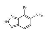 7-溴-1H-吲唑-6-胺结构式