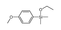 ethoxy-(4-methoxyphenyl)-dimethylsilane结构式
