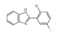 1H-Benzimidazole,2-(2-bromo-5-chlorophenyl)-结构式