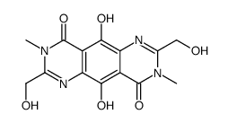 Pyrimido[4,5-g]quinazoline-4,9-dione,3,8-dihydro-5,10-dihydroxy-2,7-bis(hydroxymethyl)-3,8-dimethyl- Structure