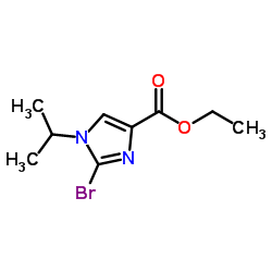 Ethyl 2-bromo-1-isopropyl-1H-imidazole-4-carboxylate Structure